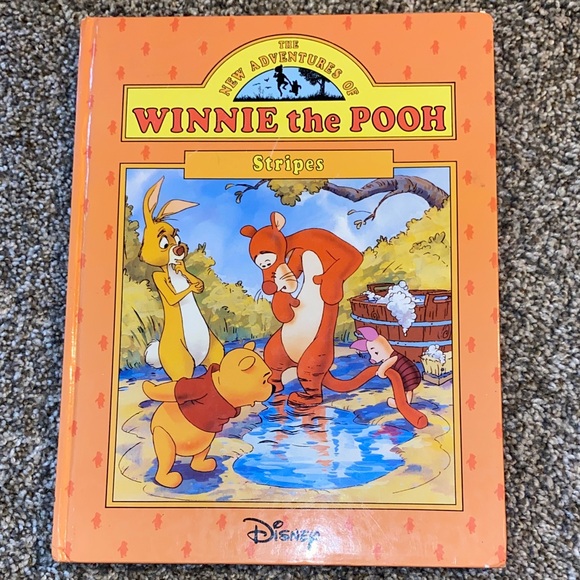Disney Other - 📚 Disney Winnie the Pooh Stripes Orange Cover Hardcover